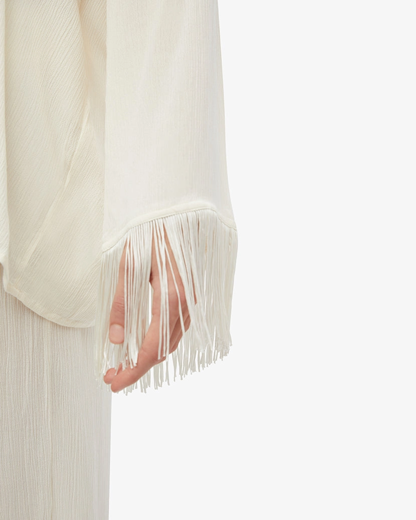 Fringe Button Up