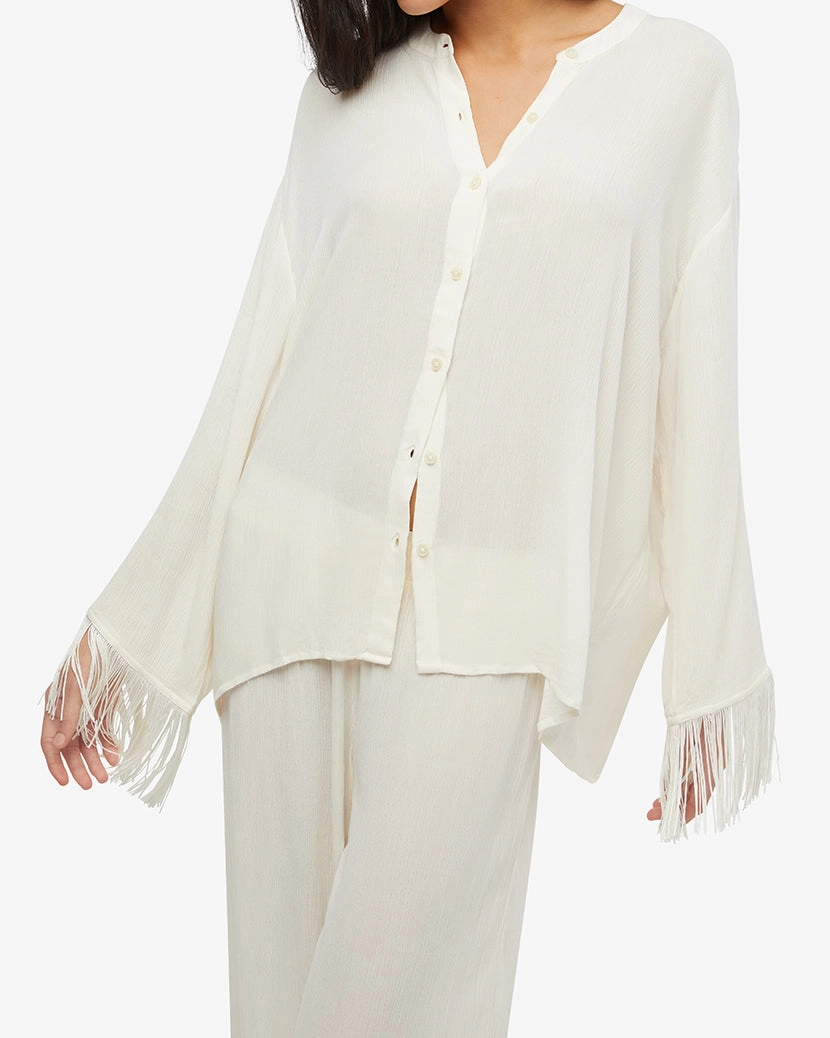 Fringe Button Up