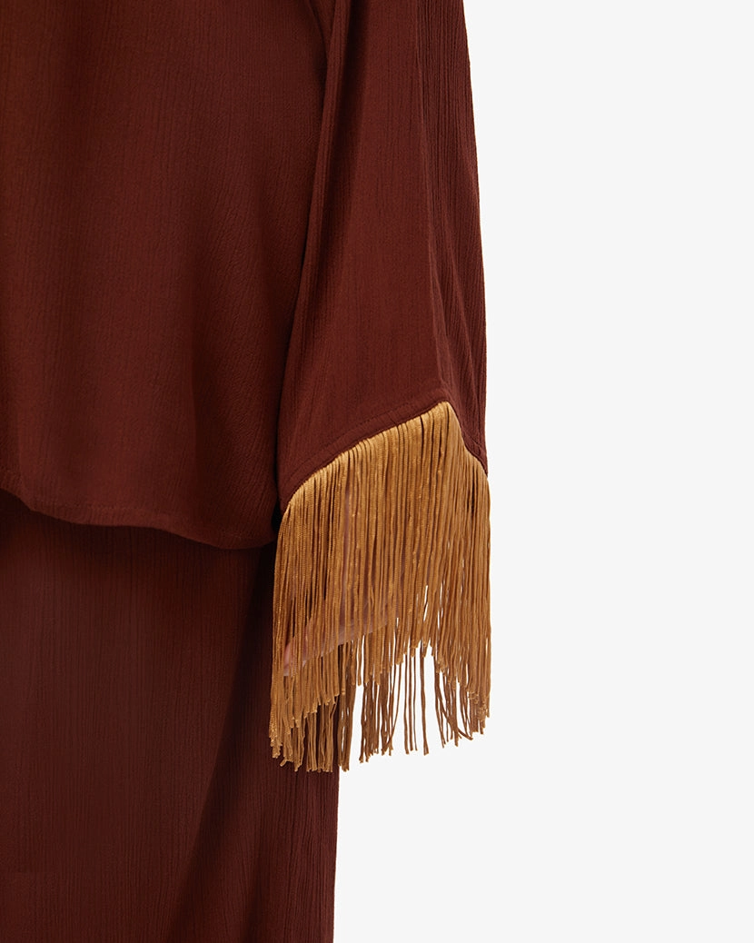 Fringe Button Up