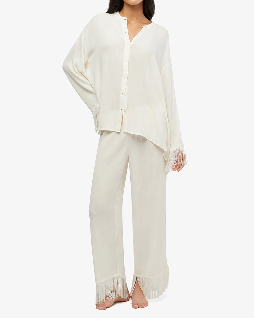 Fringe Button Up