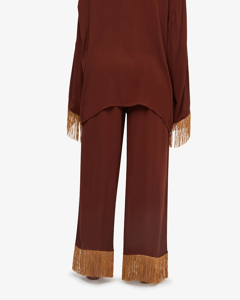 Fringe Smocked Pants