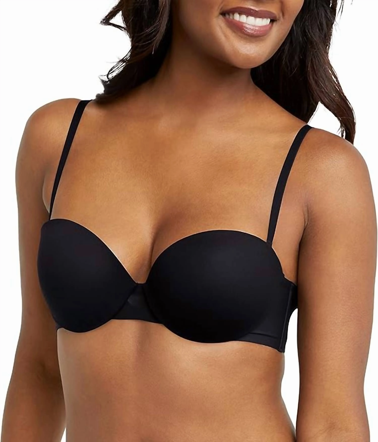 Full Coverage Strapless Bra In Black