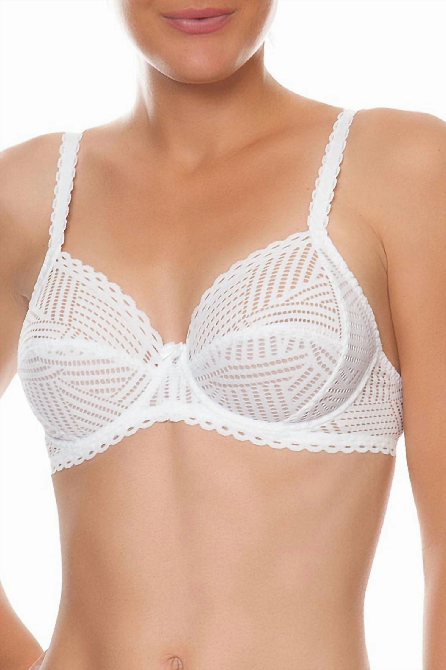 Full Cup Bra In White