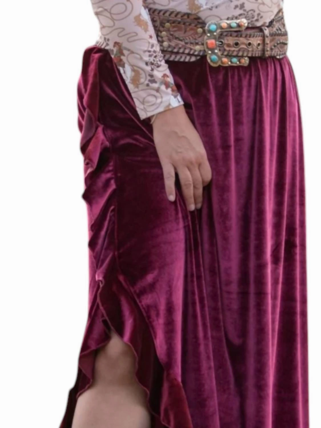 Gala Skirt In Dark Red
