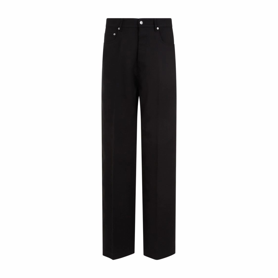 Geth Black Silk Wool Jeans