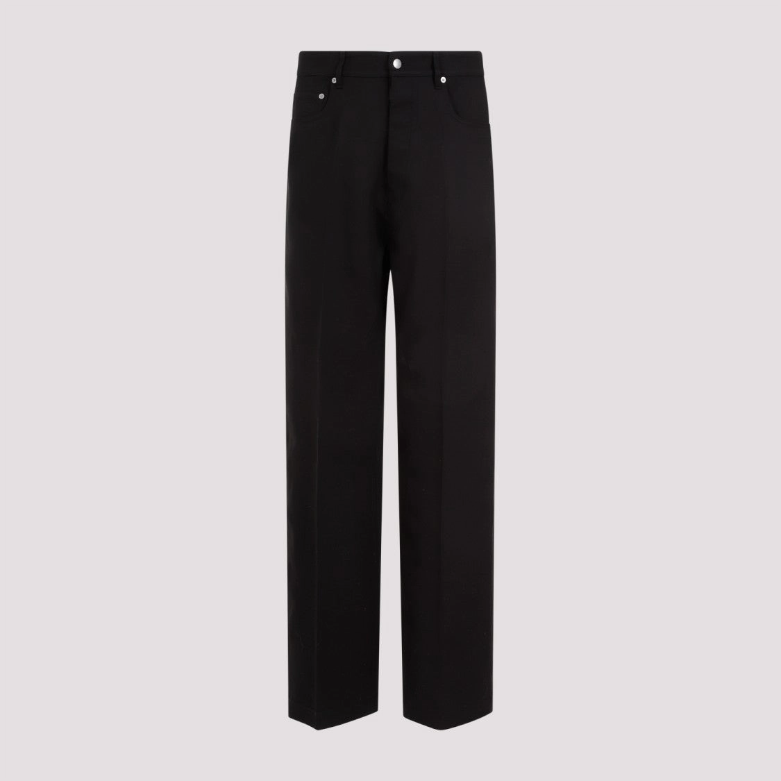 Geth Black Silk Wool Jeans