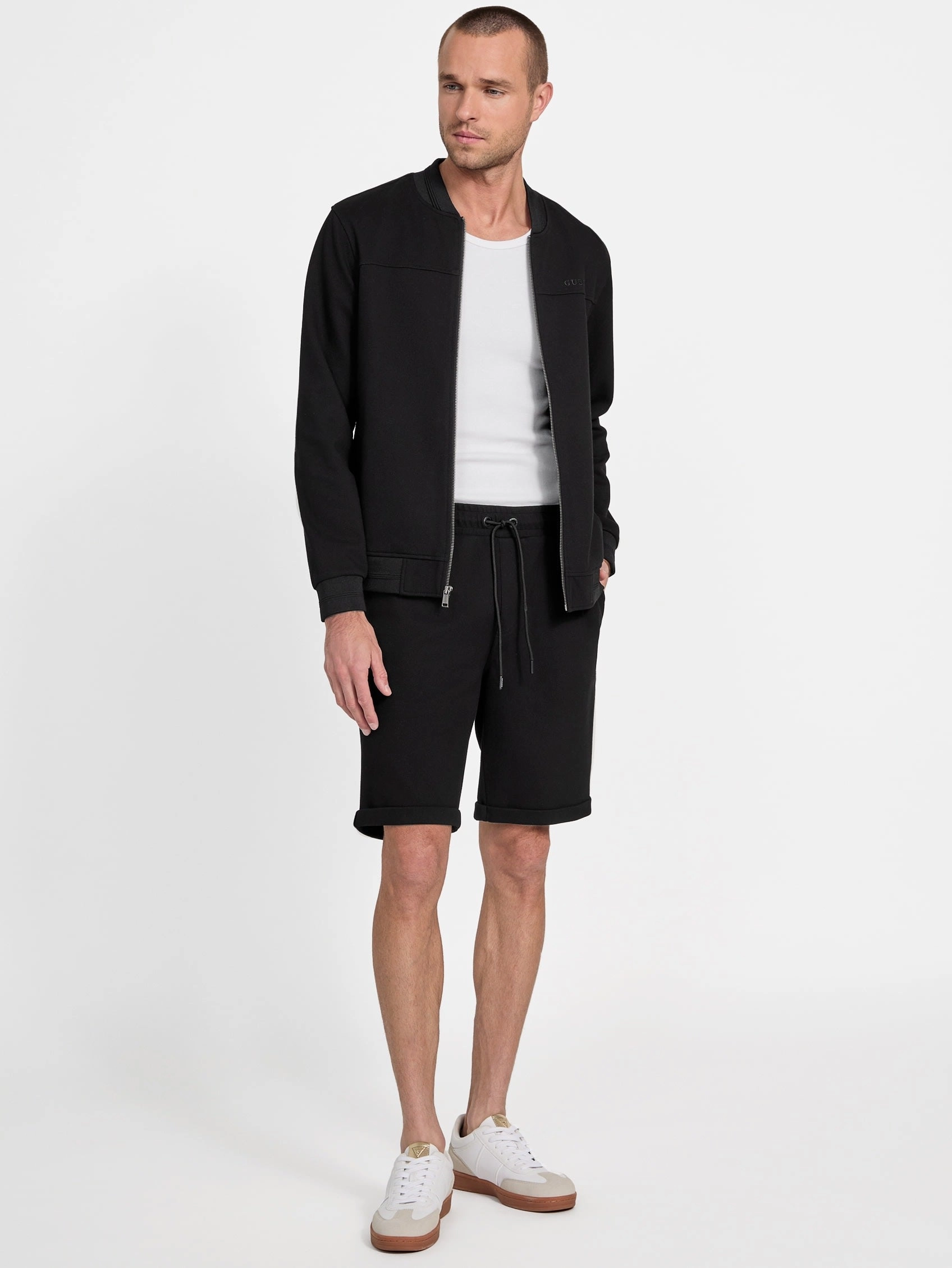 Giovanni Mock-Neck Flight Jacket