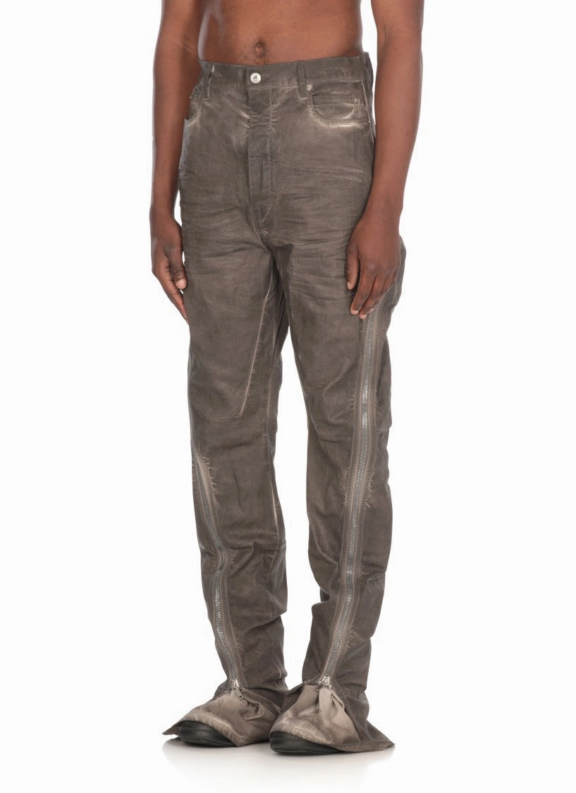 Grey Cotton Bolan Banana Pants