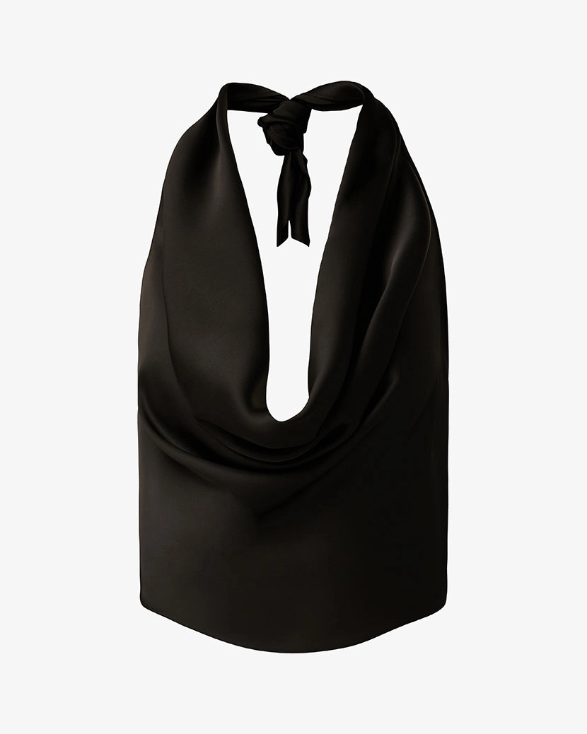 Halter Cowl Neck Top
