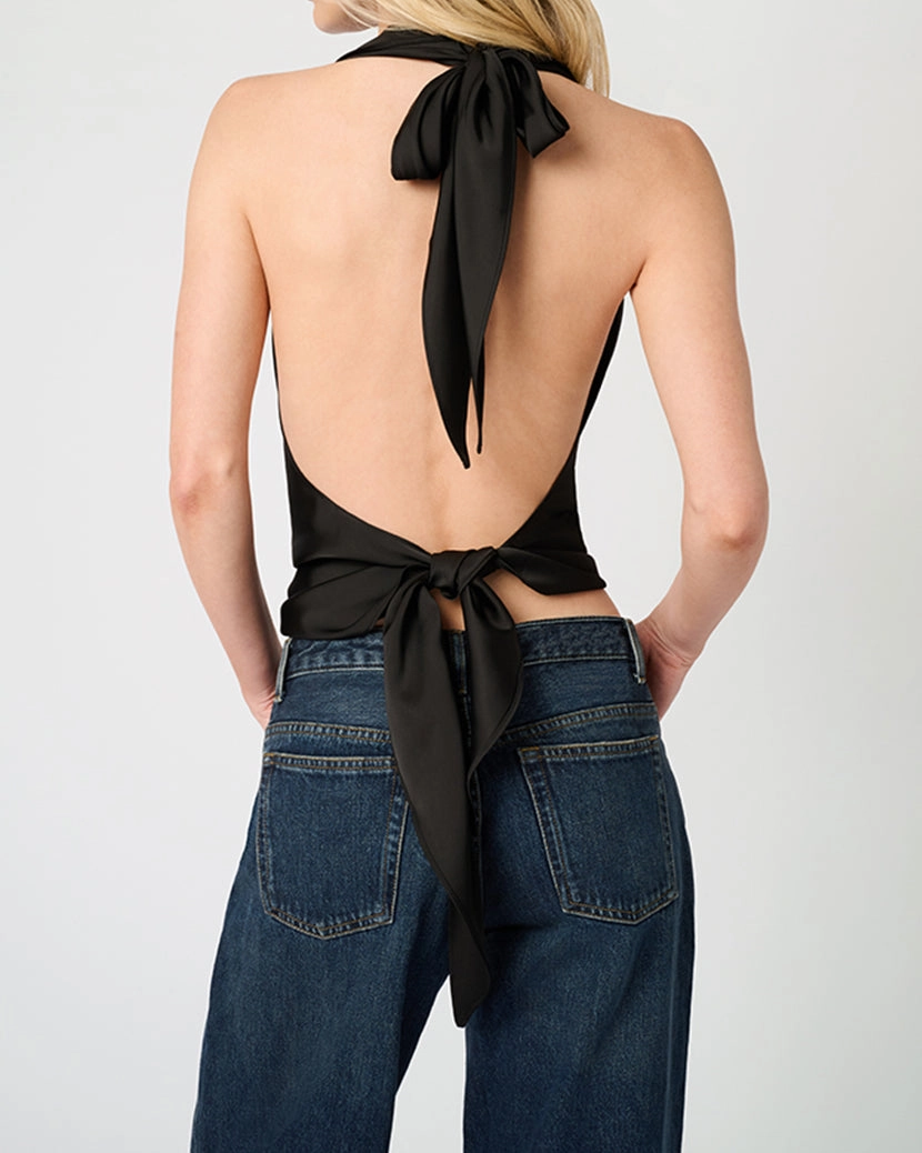 Halter Cowl Neck Top