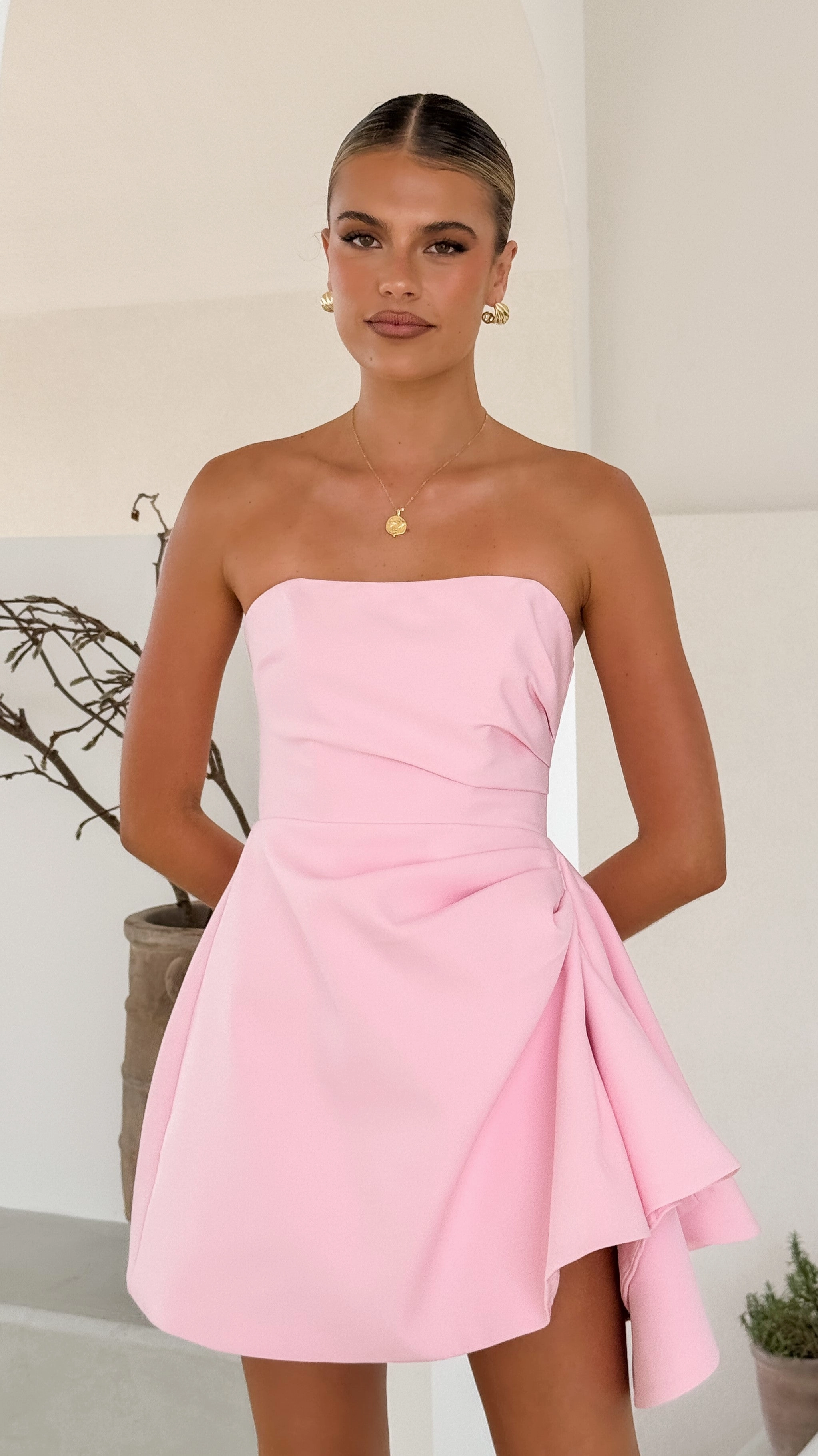 Hanae Mini Dress - Pink