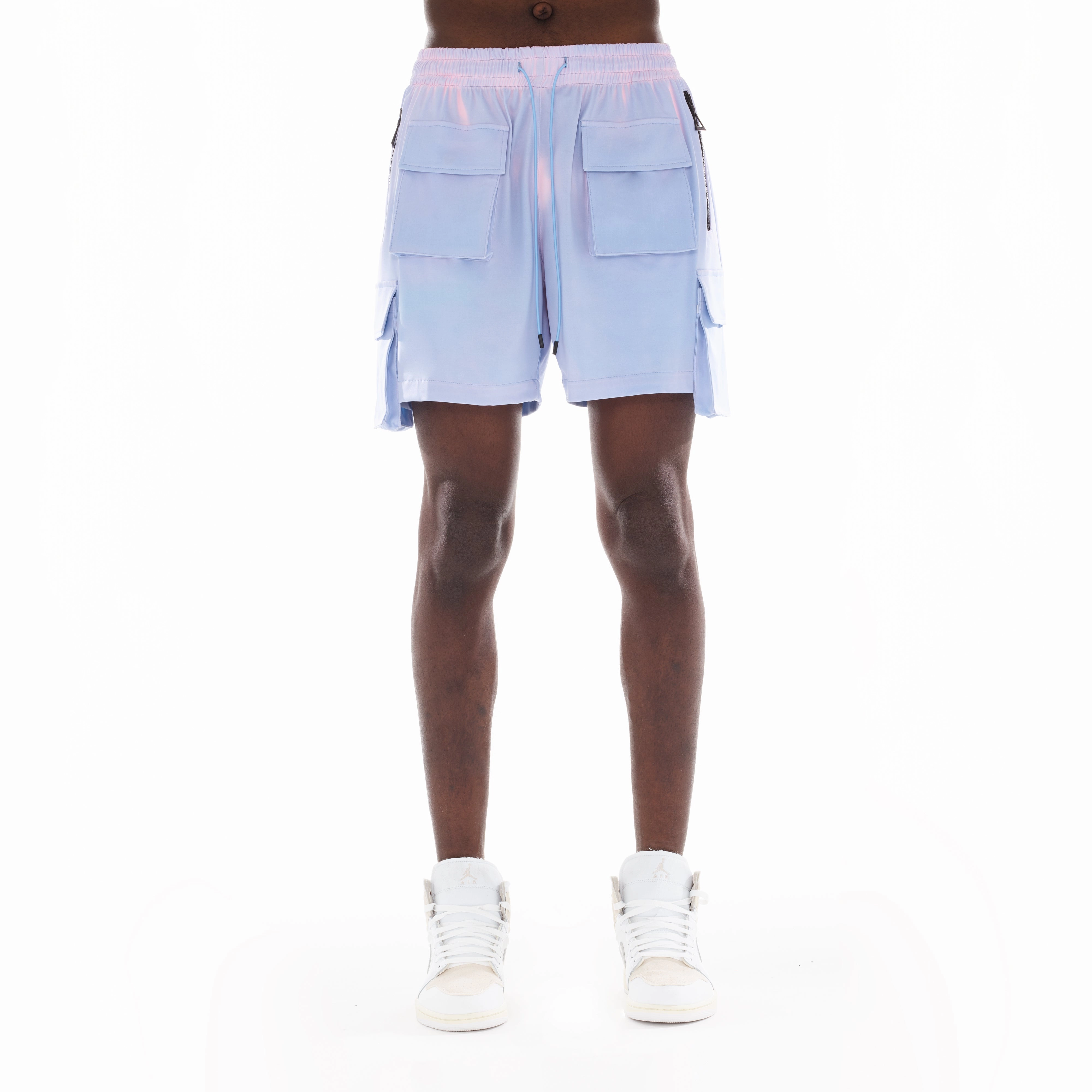 Heat Sensitive Nylon Shorts In Sky