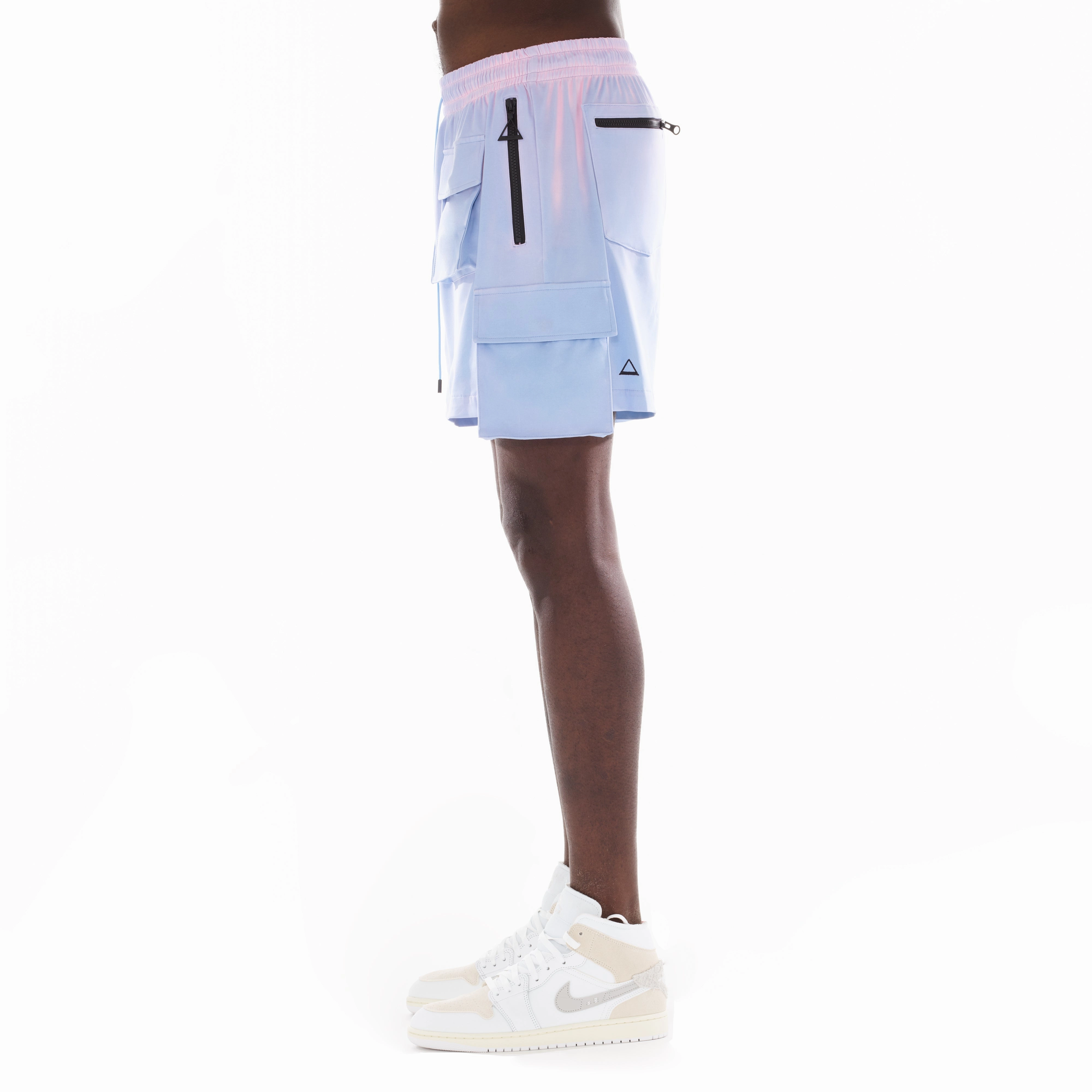 Heat Sensitive Nylon Shorts In Sky