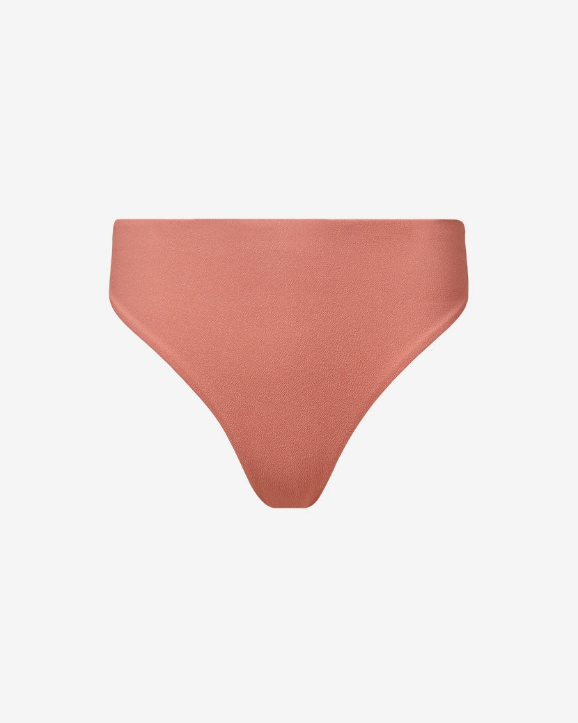 High Rise Crepe Knit Bikini Bottom