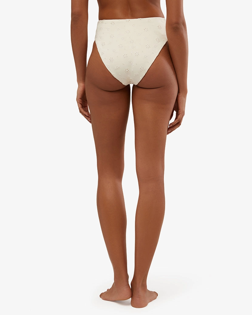 High Rise Eyelet Bikini Bottom