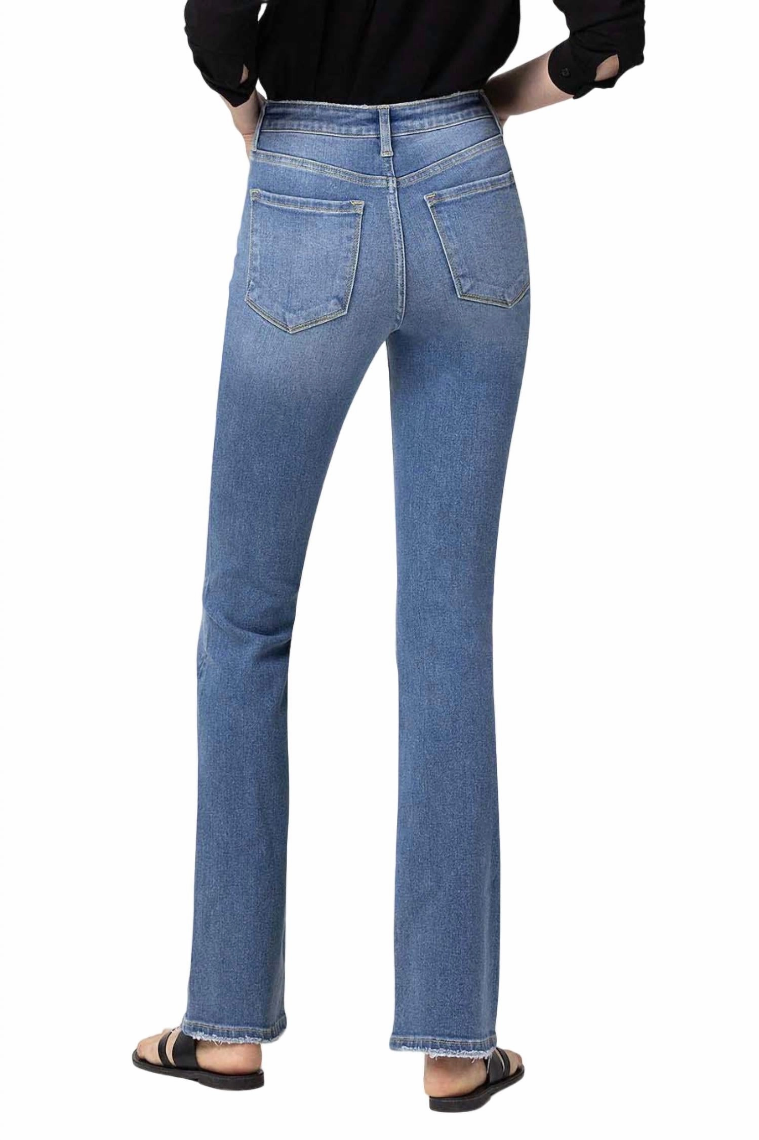 High Rise Mini Bootcut Jean In Allium