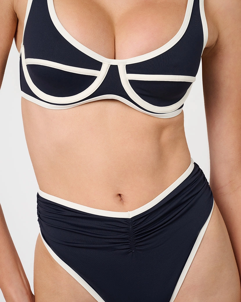 High Rise Ruched Bottom
