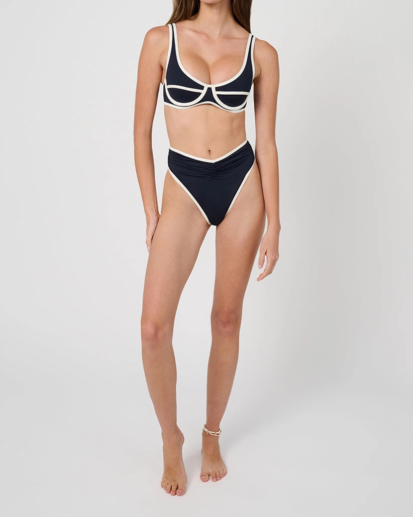 High Rise Ruched Bottom