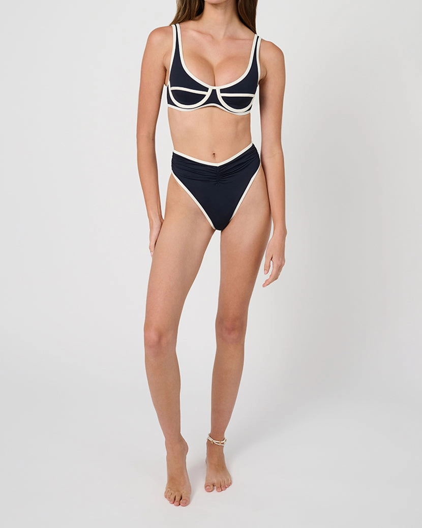 High Rise Ruched Bottom