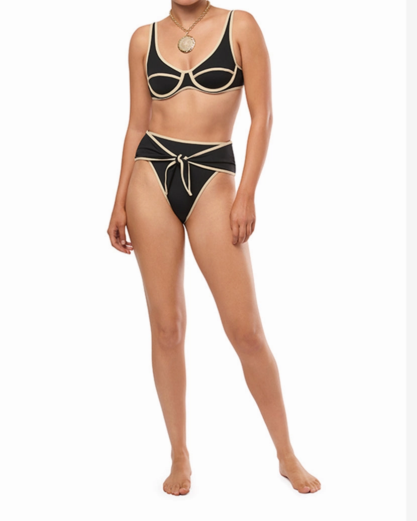 High Rise Tie Front Bottom