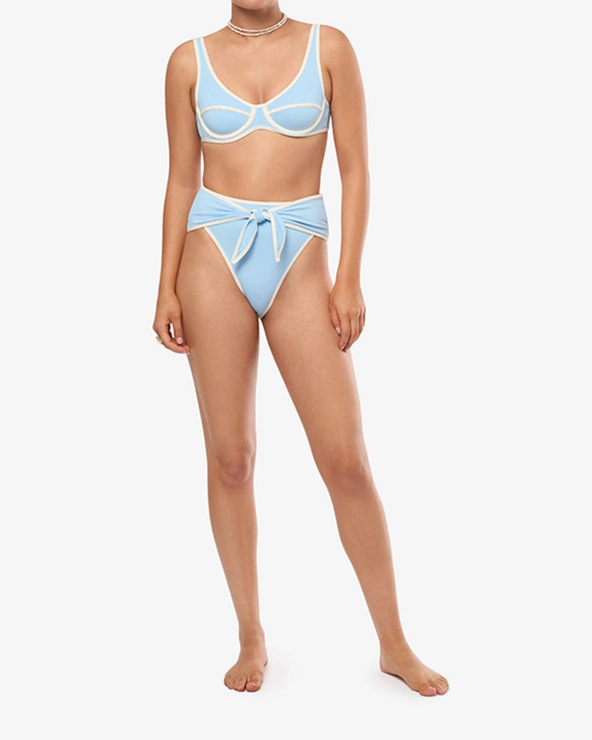 High Rise Tie Front Bottom