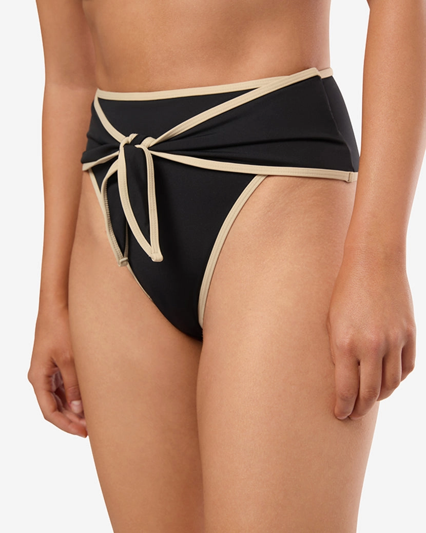 High Rise Tie Front Bottom