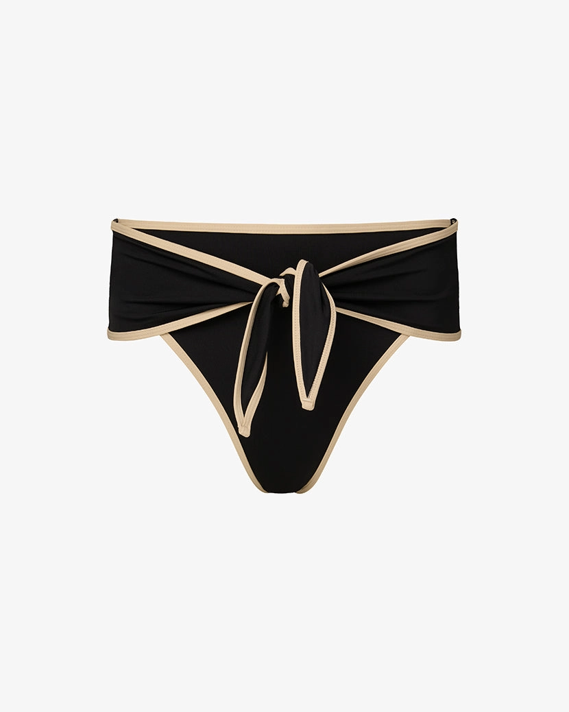 High Rise Tie Front Bottom