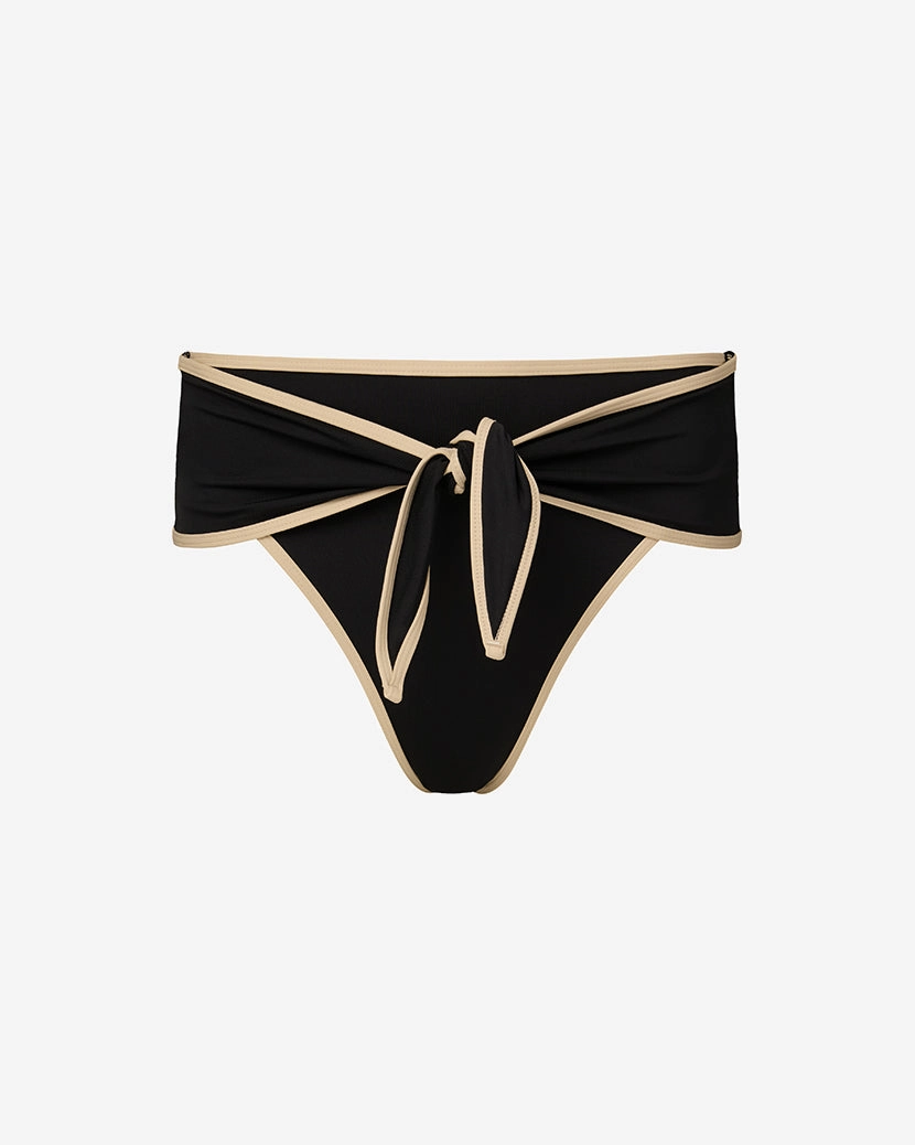High Rise Tie Front Bottom