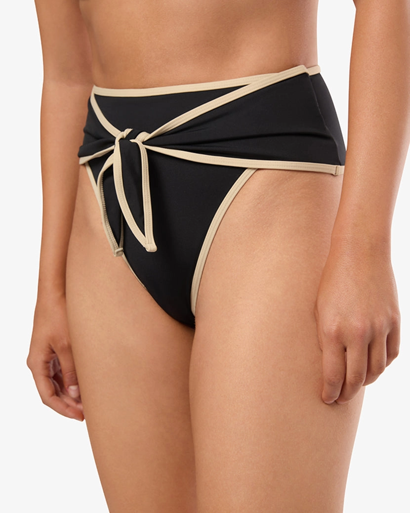 High Rise Tie Front Bottom