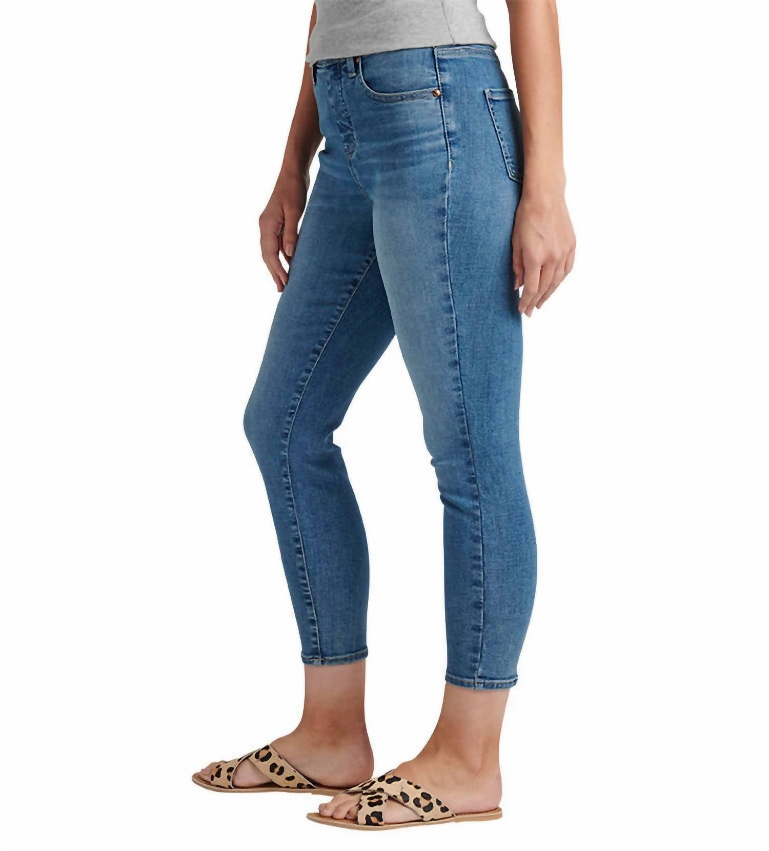 High Rise Valentina Skinny Crop Jean In Boardwalk