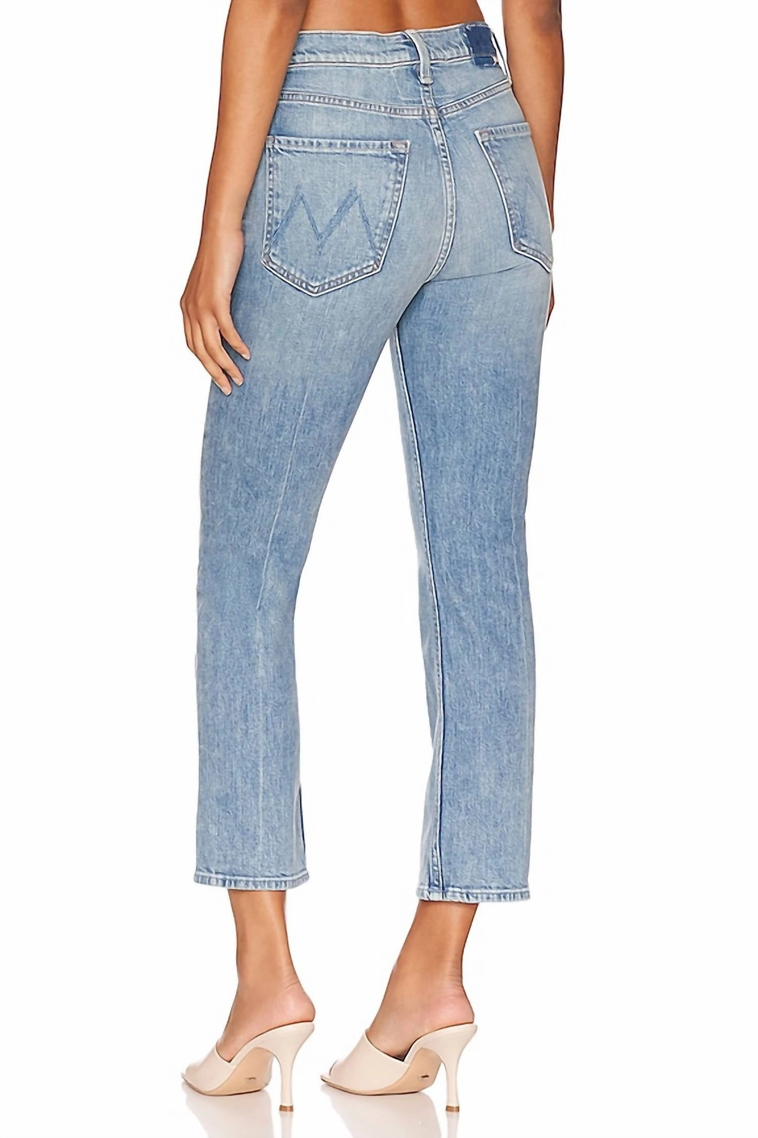 High Waisted Rider Ankle Jeans In Salt Of The Earth