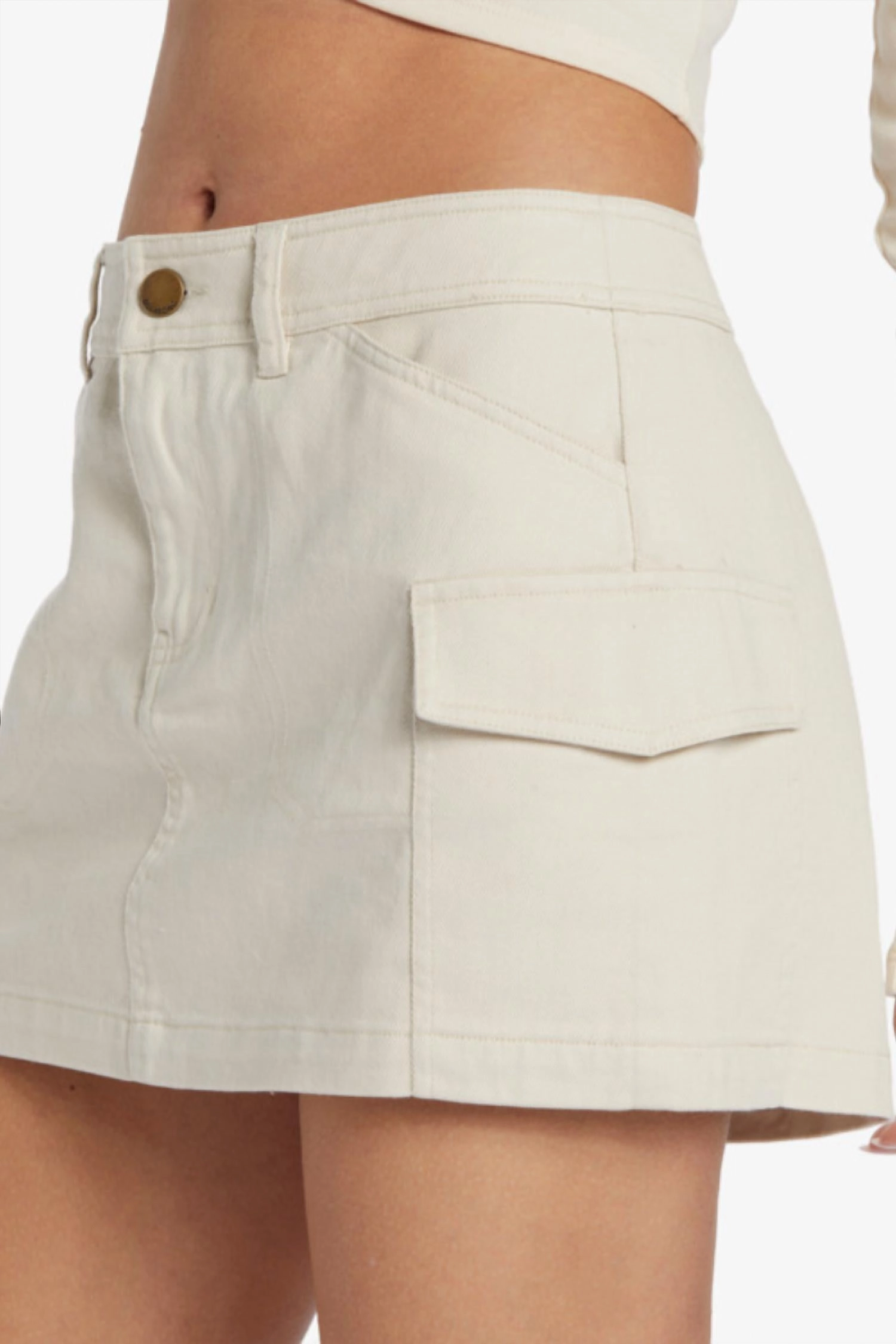 Hillary Cargo Skirt In Whitecap