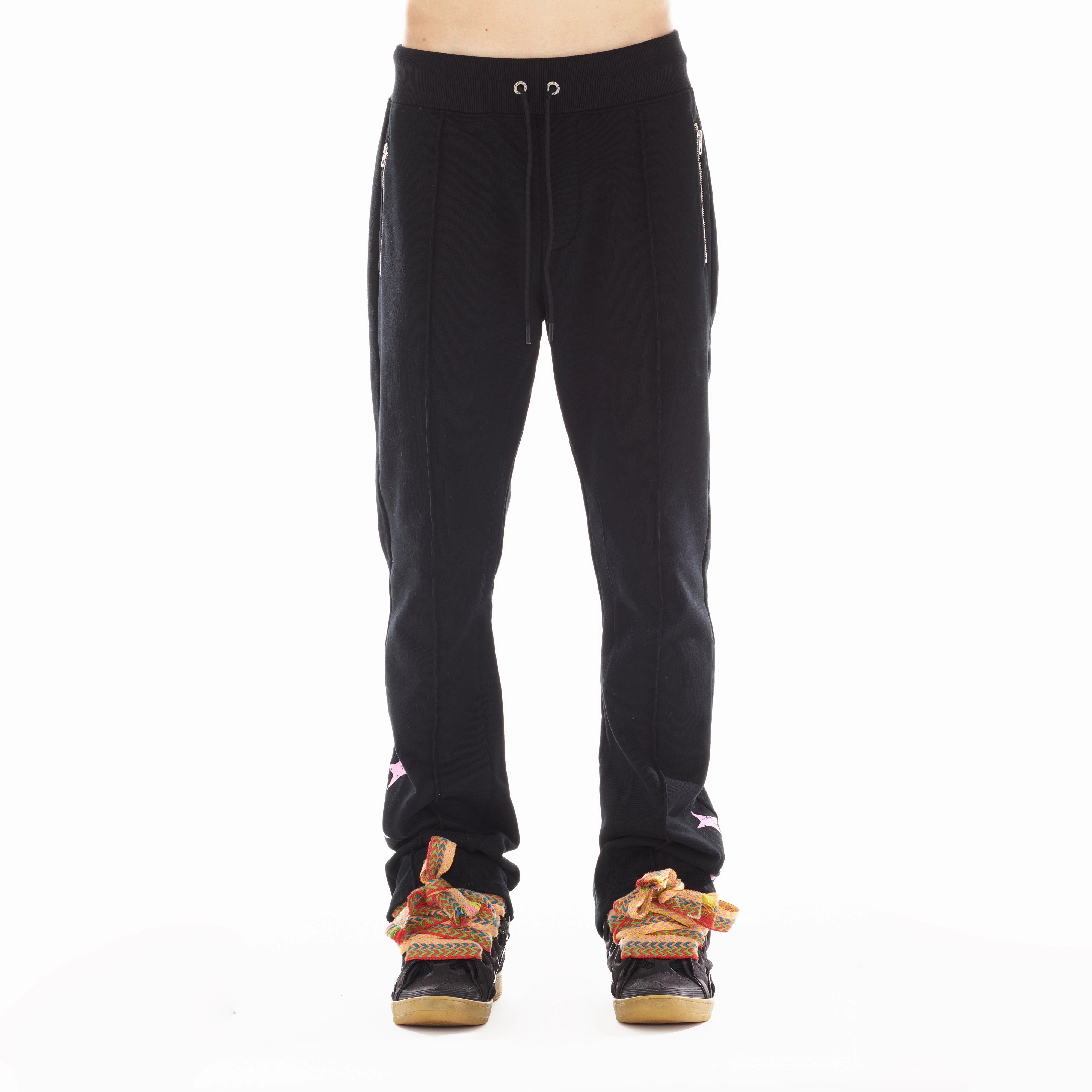HIPSTER SWEATPANTS "LIFE IS PAIN" IN BLACK