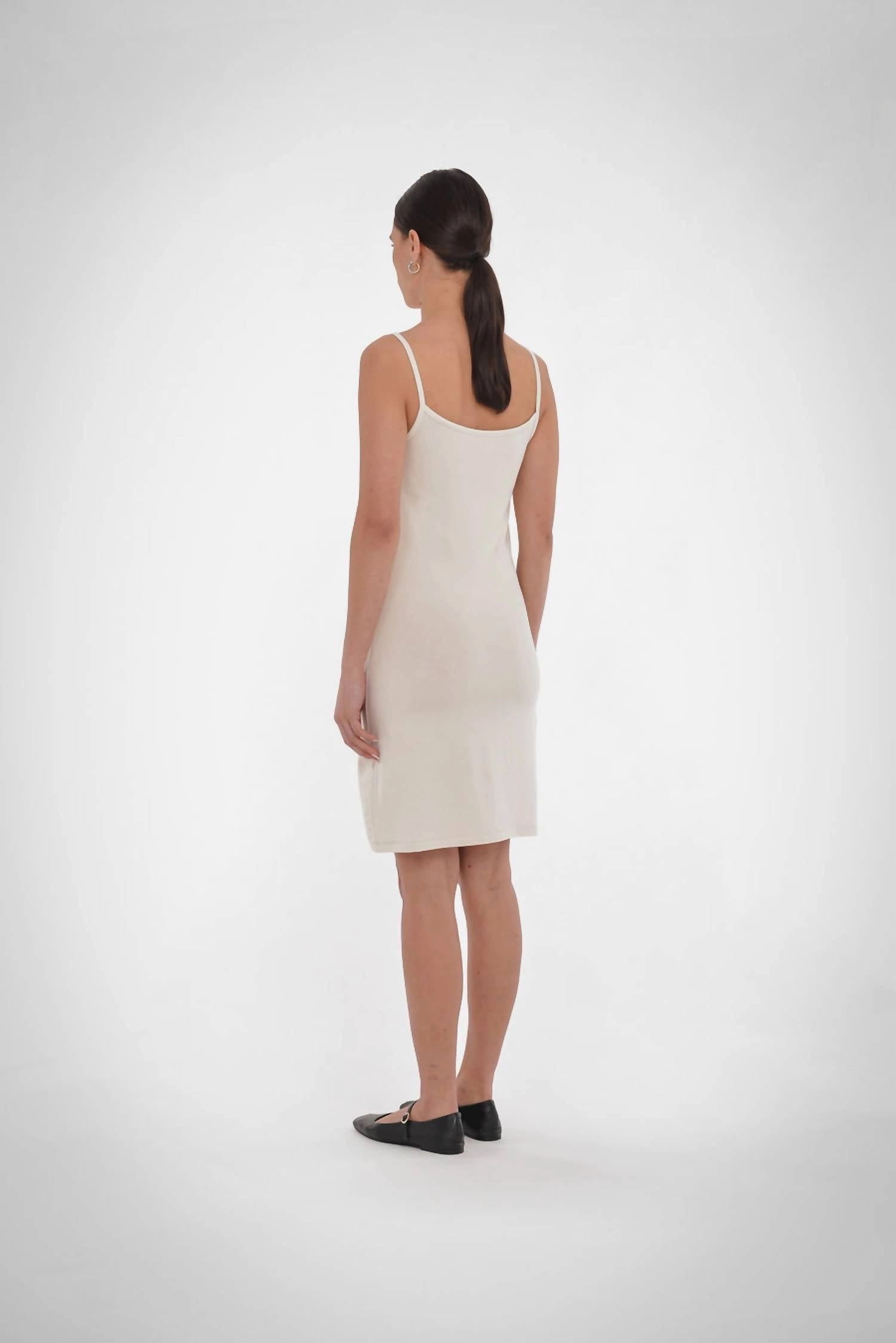 Homa Slip Dress In Oatmeal