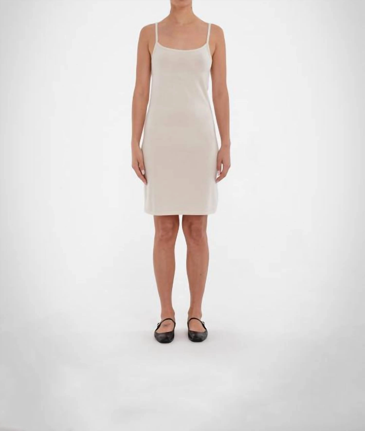 Homa Slip Dress In Oatmeal