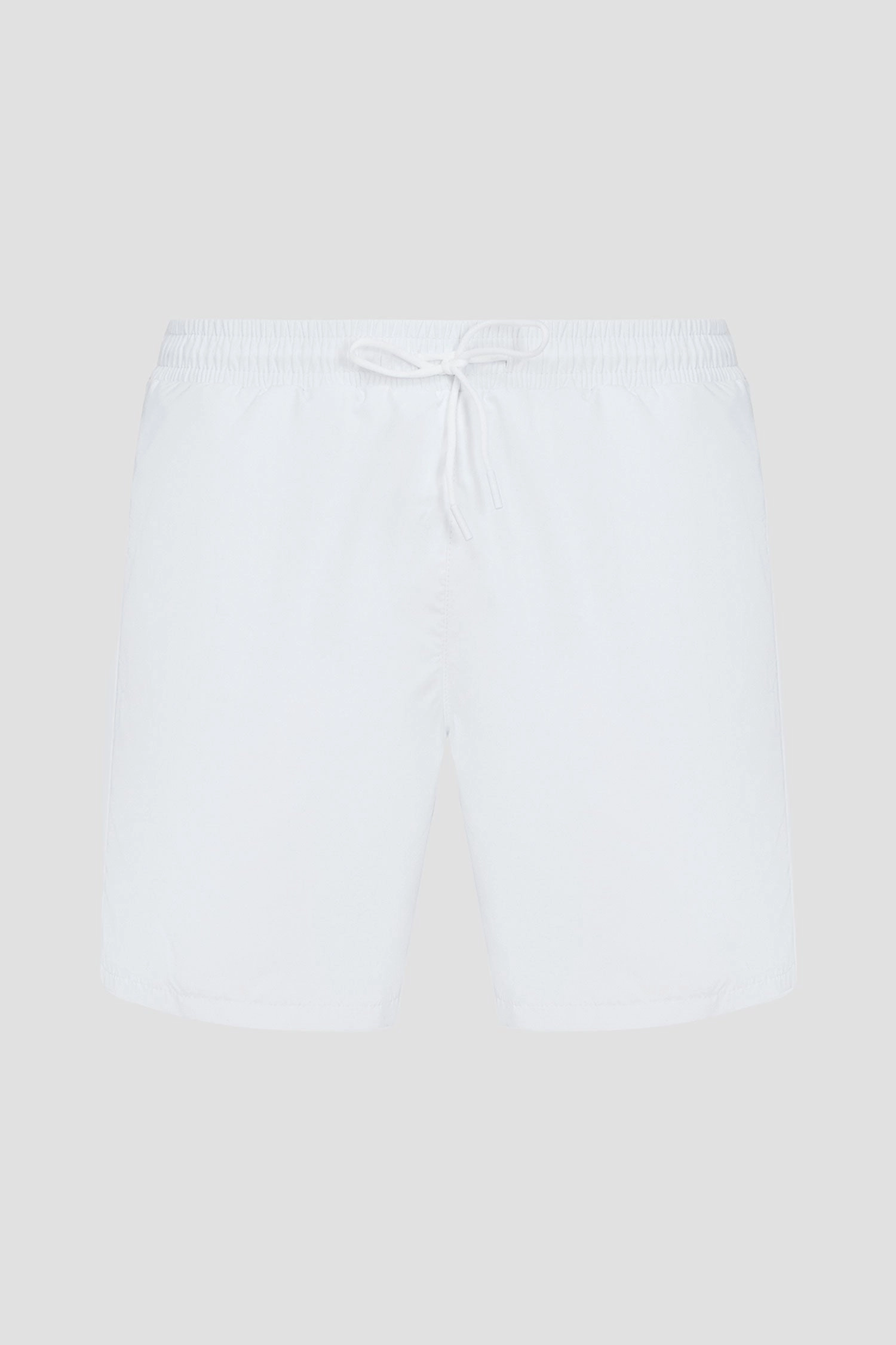 Hugo Boss Men's Pace Tonal Logo Swim Trunks, White