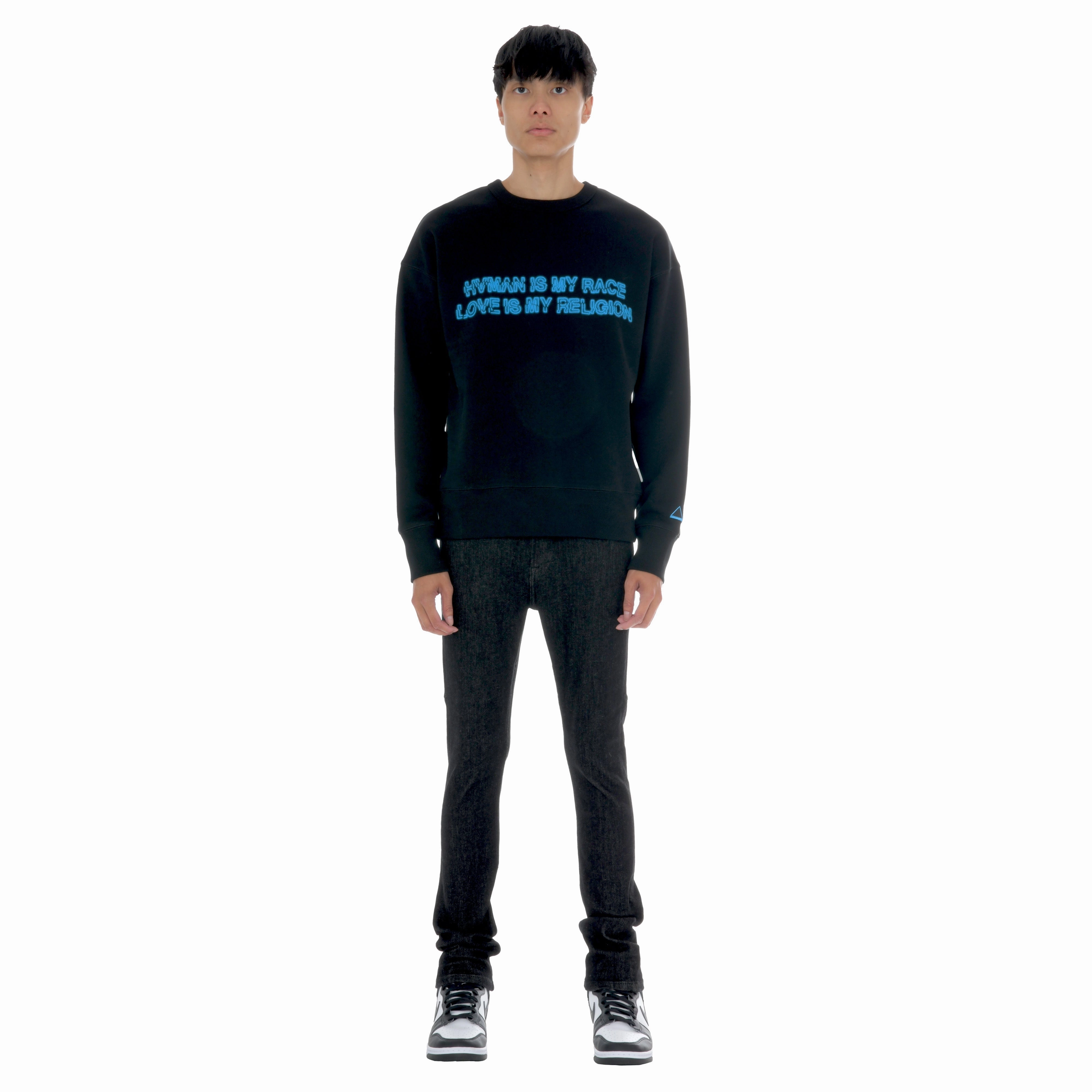 Hvman Crystal Crew Sweatshirt In Hvman Love