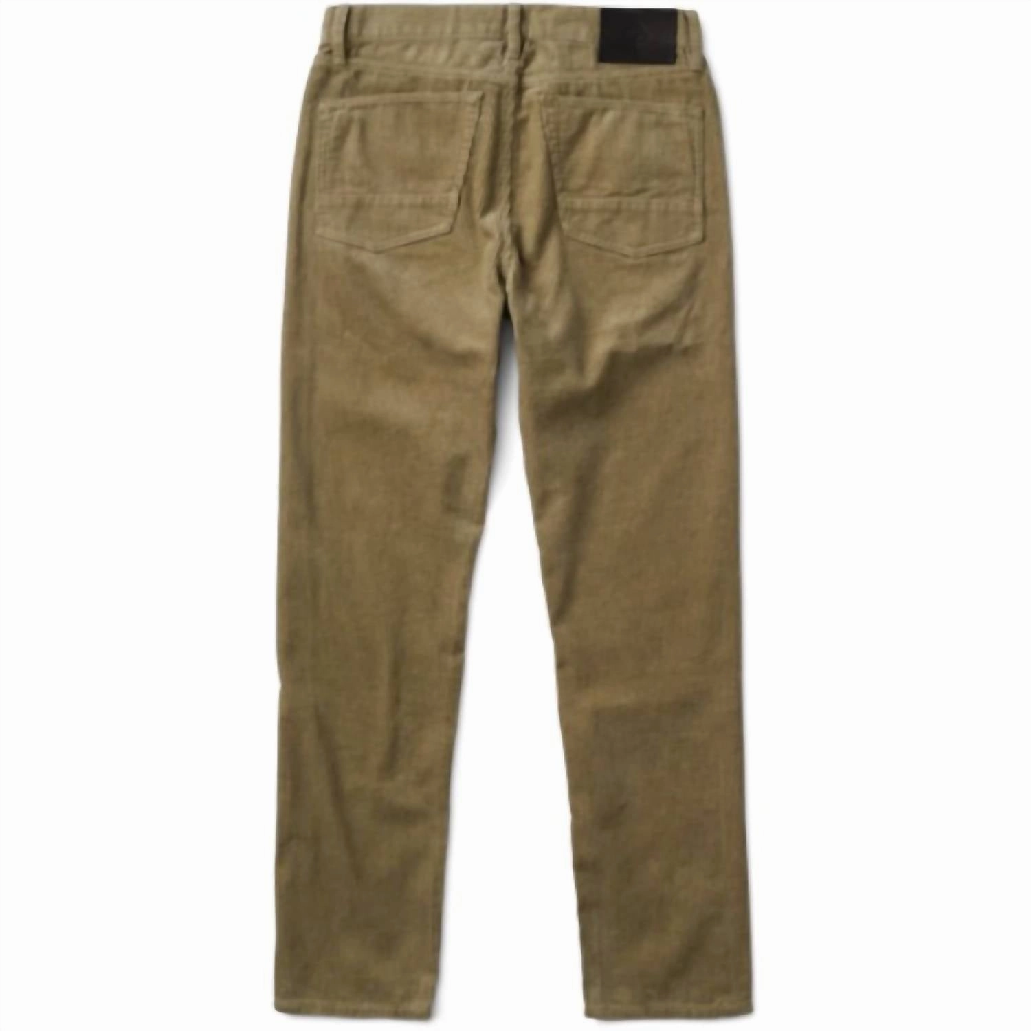 Hwy 128 Corduroy Straight Fit Jeans In Dusty Green