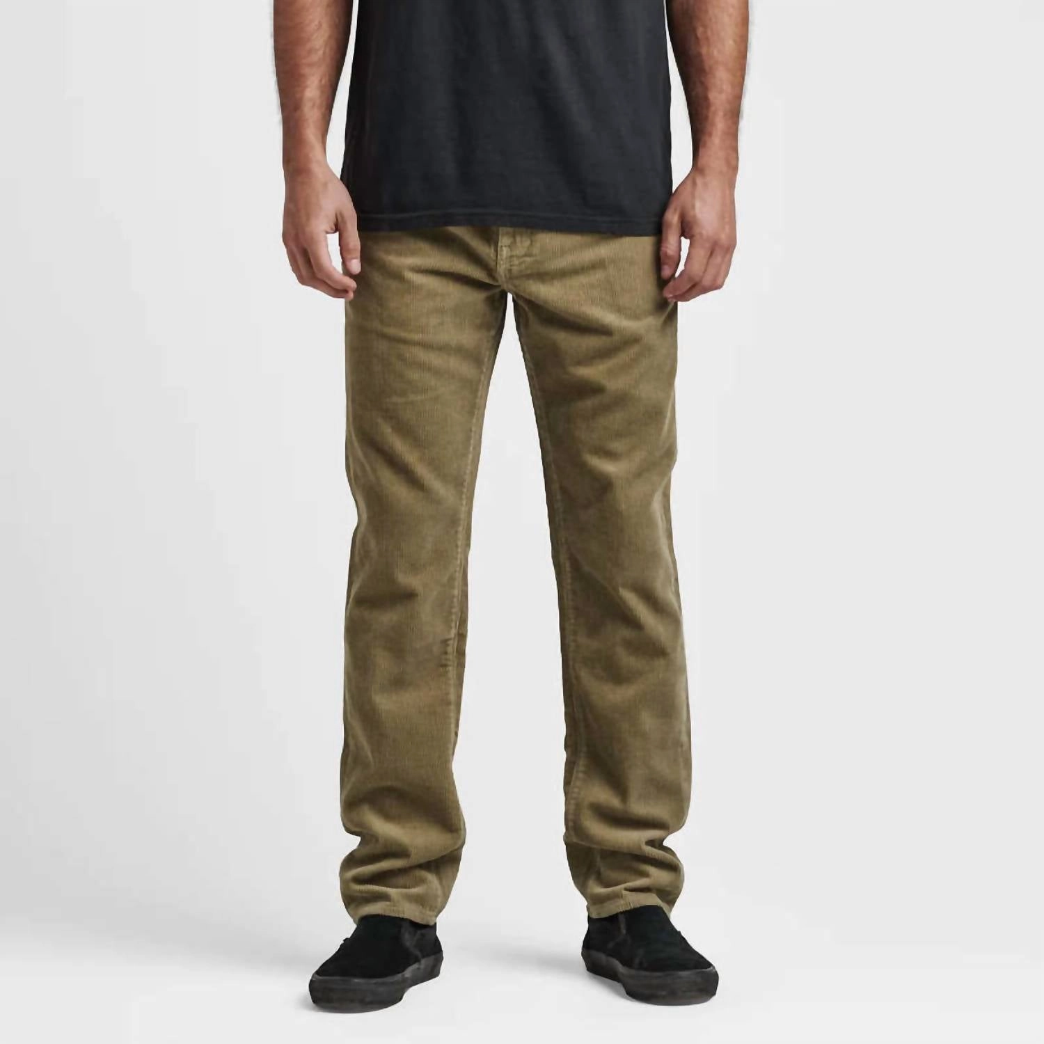 Hwy 128 Corduroy Straight Fit Jeans In Dusty Green