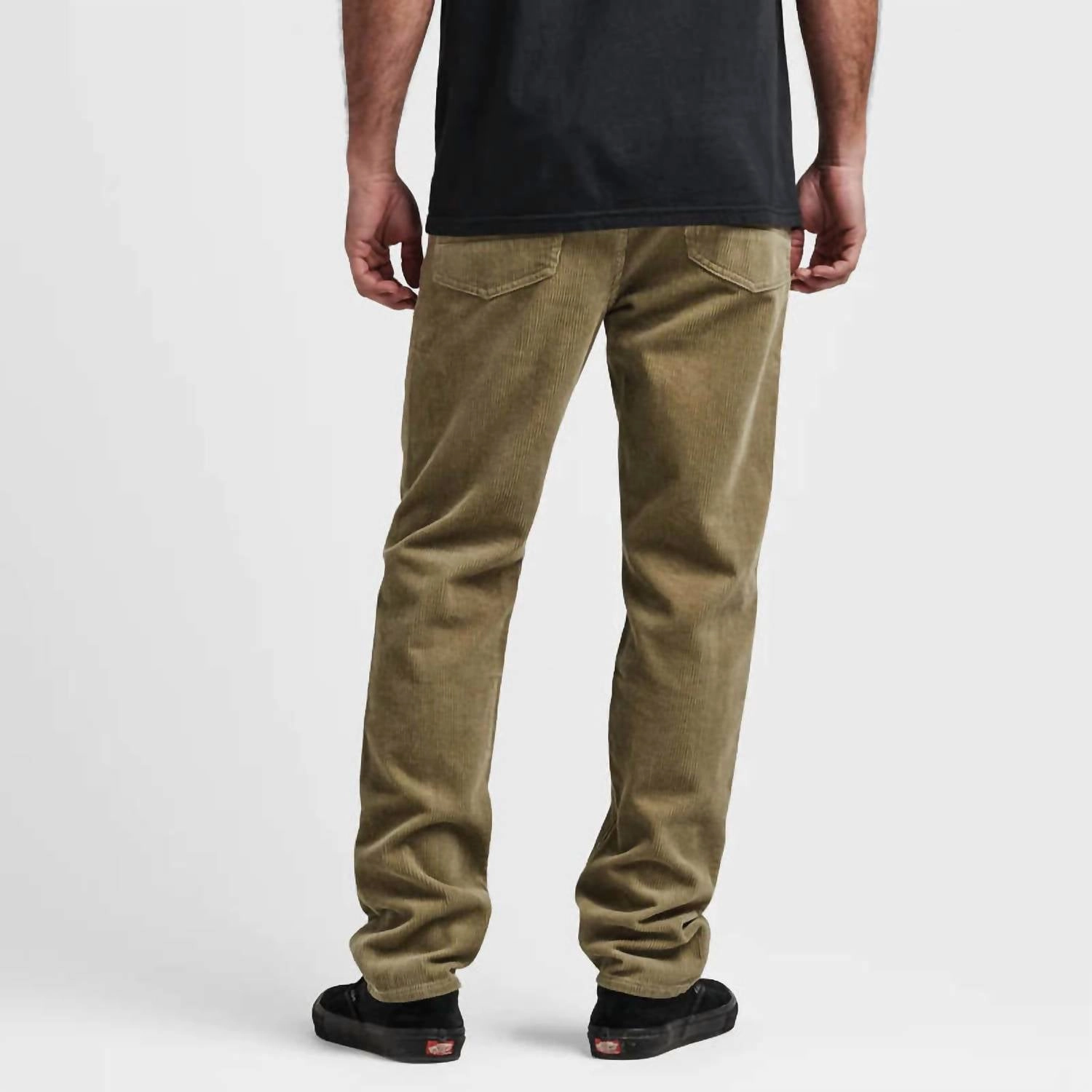 Hwy 128 Corduroy Straight Fit Jeans In Dusty Green