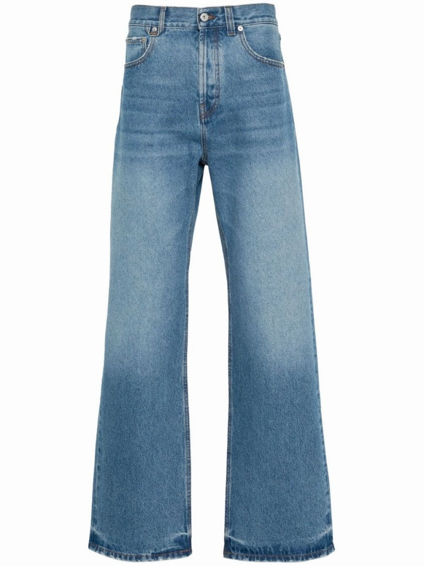 Indigo Organic Cotton Blend Straight Fit Jeans