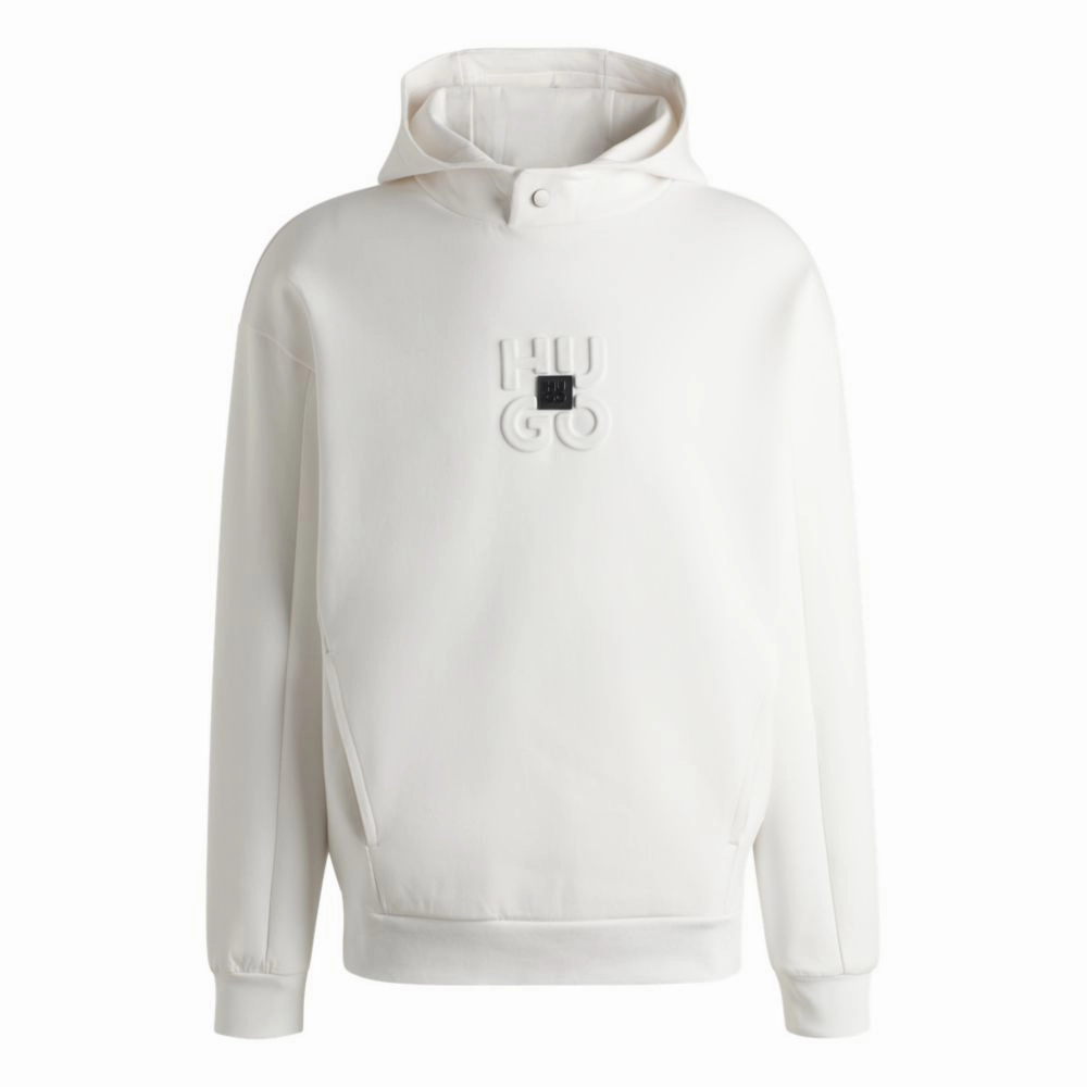 Interlock hoodie with stacked logos
