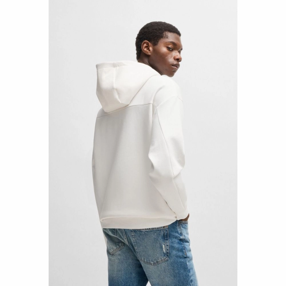 Interlock hoodie with stacked logos