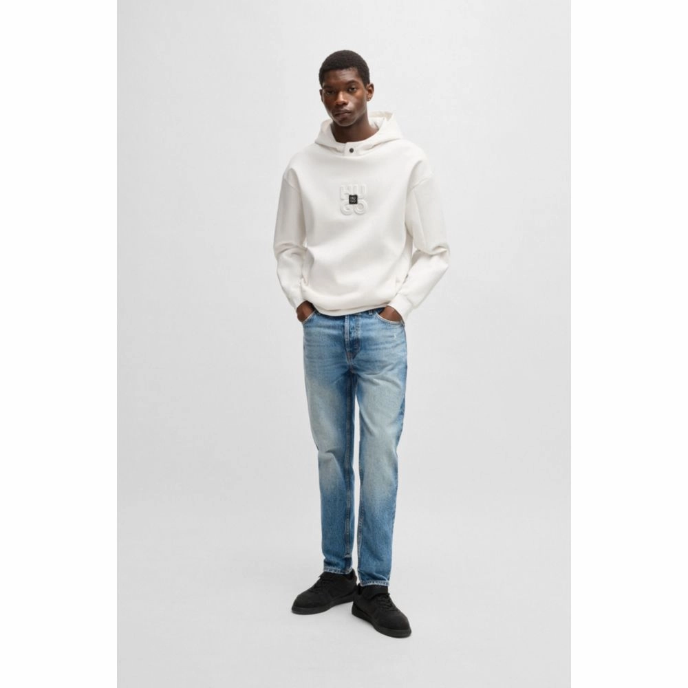 Interlock hoodie with stacked logos