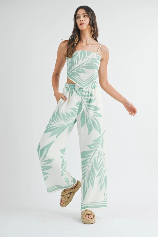 Into The Tropics Elastic Pants