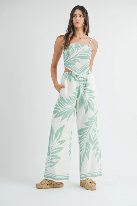 Into The Tropics Elastic Pants