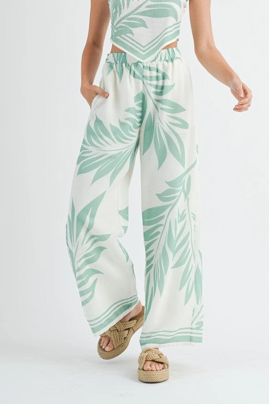 Into The Tropics Elastic Pants