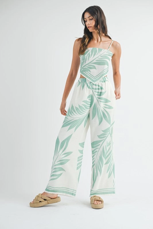 Into The Tropics Elastic Pants