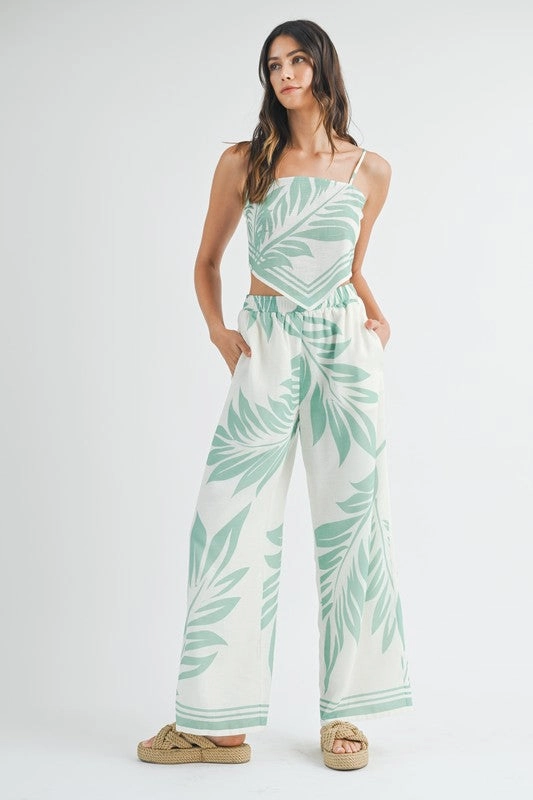 Into The Tropics Elastic Pants