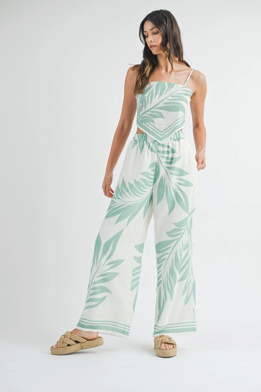 Into The Tropics Elastic Pants